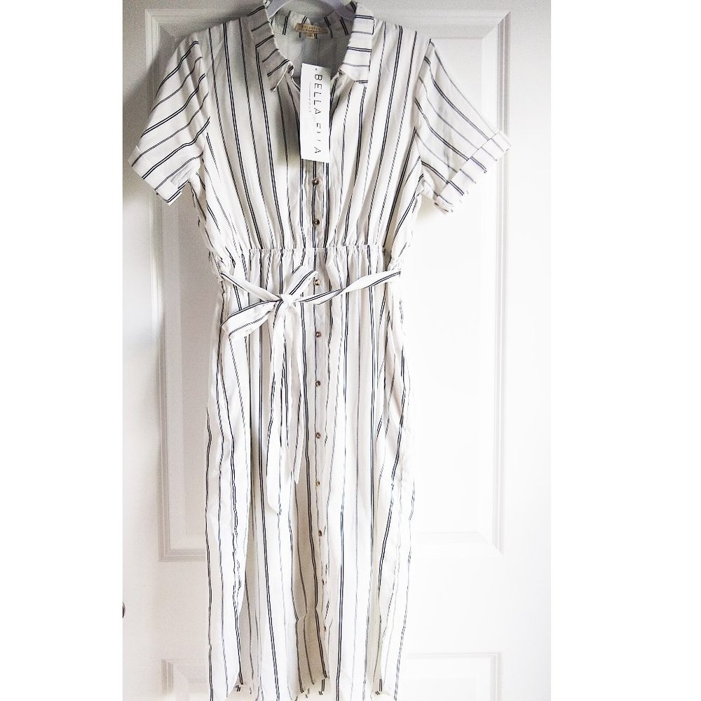 *NWT * POLAGRAM SHIRT DRESS - MINIMAL & CLASSY